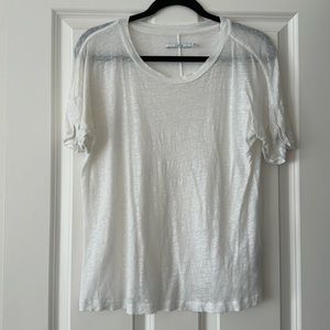 Sheer linen t shirt